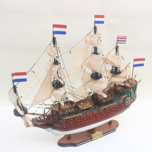 DE ZEVEN PROVINCIEN Painted - Handcrafted Wooden Model inspired by Tall Ship from Netherlands - Product Image 1