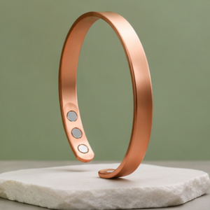 กำไลข้อมือทองแดงแท้แบบเรียบหนา ดีไซน์สวยหรูทันสมัย - Product Image 3