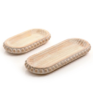 Bandeja de Madera para Servir, Hecha a Mano, Decorativa, para Servir y Almacenar Alimentos en el Hogar, Venta al Por Mayor - Product Image 1