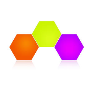 Luz <span class=keywords><strong>de</strong></span> Pared Hexagonal RGBIC Extraíble con Control Remoto por WiFi a través <span class=keywords><strong>de</strong></span> la Aplicación Tuya, Versión Mejorada 2026, para Sala <span class=keywords><strong>de</strong></span> Juegos PST-HL03 - Product Image 1