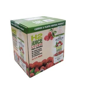 Boîte d'emballage en carton ondulé de 2 mm d'épaisseur en matériaux recyclés OEM, couleur mixte, carrée, à fentes, pliable, pour jus et fruits, avec revêtement UV - Product Image 6