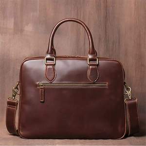 Custom Leather Laptop Bag Satchel Laptop <b>Handbag</b> Shoulder Bag for Unisex Custom Logo Design Custom <b>Colour</b> - Product Image 3