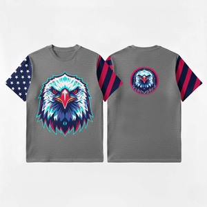 Camiseta de Hombre con Estampado Gráfico Estilo Retro, Manga Corta, Informal, de Algodón, Estilo Occidental - Product Image 2