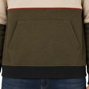 Custom American Streetwear Color Block <b>Hoodie</b> Heavyweight Fleece Pullover for <b>Men</b> OEM Private Label Manufacturer Wholesale - Product Image 5