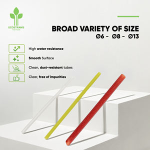 Pajitas de bambú desechables biodegradables ecológicas de Vietnam fábrica buen precio para regalos hechos de arroz - Product Image 3