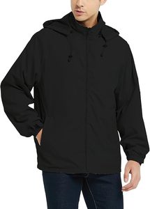 Chaqueta Cortavientos Personalizada con Logotipo, Impermeable, con Capucha, Ropa Casual para Exteriores, Estilo Urbano, Diseño Color Block - Product Image 3
