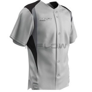 Maillot de baseball pour hommes à prix abordable, couleur unie, taille personnalisée, sublimation, uniformes, recyclable, unisexe, OEM - Product Image 3