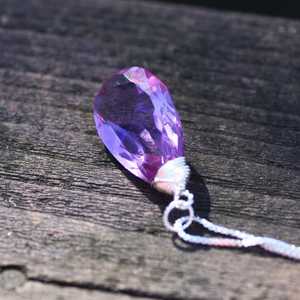Pendentif Améthyste à Changement de Couleur en Argent Sterling, Pierre de Naissance de Février, Bijou Fait Main, Cadeau pour Femme - Product Image 4