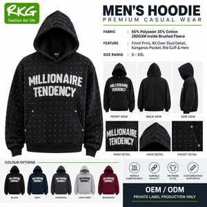 Sudadera con Capucha de Punto para Hombre, Manga Larga, Invierno - Product Image 2