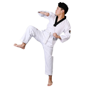 Venta Directa de Fábrica, Uniforme de Taekwondo Ligero y Transpirable de Color Blanco para Competiciones de Taekwondo - Product Image 3