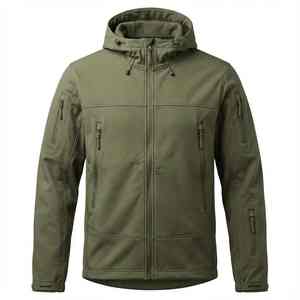 Nouveauté, dernier design, vêtements de randonnée en plein air, veste en softshell double couche, coupe-vent, imperméable, veste en softshell - Product Image 5