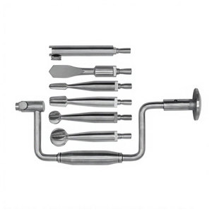 ชุดเครื่องมือผ่าตัดกระดูกแบบใช้มือ Hudson Brace Hand Drill Set 7 ชิ้น ผลิตจากเหล็กกล้าไร้สนิมเยอรมันคุณภาพสูง ได้รับมาตรฐาน CE - Product Image 4