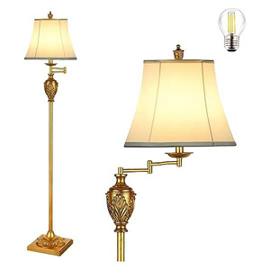 Lampe de table élégante en métal avec abat-jour floral découpé au laser et centre en verre fumé pour la décoration d'hôtel - Product Image 4