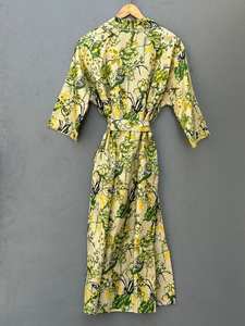 ชุดคลุมกิโมโนผ้าฝ้ายลายดอกโบโฮสำหรับงานเทศกาล ชุดคลุมชายหาด - Product Image 3