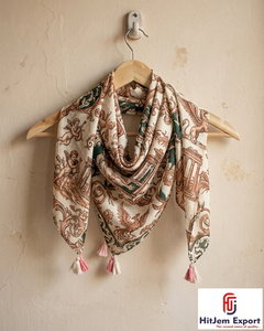 Écharpes carrées légères et douces pour femmes, accessoires élégants, approvisionnement en gros, faible MOQ, fabrication OEM - Product Image 3