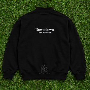 Top Trend Sustainable Cotton/Fleece Mock Neck Unisex Sweatshirt Premium Quality Black Color Mock Neck Full Sleeve <b>Shirt</b> - Product Image 4
