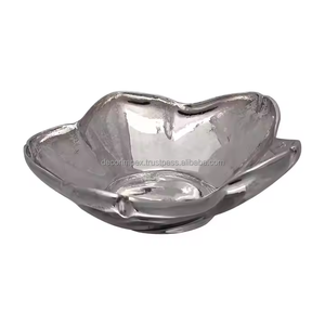 Bol de service en aluminium argenté de qualité supérieure pour les collations de fruits et le chocolat bol de service pour la décoration de table à la maison - Product Image 3