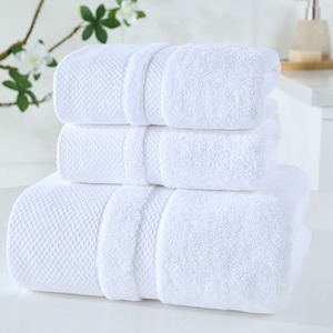 Ensembles de serviettes de bain de luxe pour hôtels, en coton, jetables, écologiques, personnalisables, vente en gros - Product Image 1