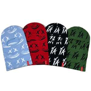 Custom Logo Printed Wholesale High Quality Full Face Sports Headwear Balaclava <b>One</b> Hole Design 100% Polyester Unisex <b>Black</b> - Product Image 1