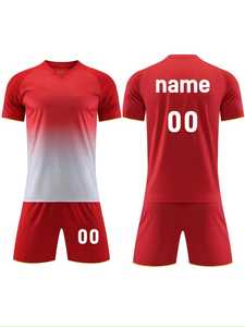 Uniforme de football pour hommes de haute qualité, impression par sublimation personnalisée, 100% polyester, léger, respirant, vêtements d'équipe sportive, noms personnalisés - Product Image 2