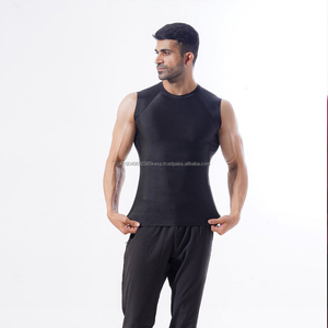 Débardeurs de sport pour hommes à séchage rapide, compression, sans manches, vente en gros, veste de sport en tailles plus grandes, méthode de tissage tricotée - Product Image 3