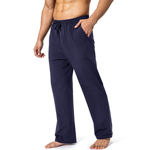 Custom Printing Logo Latest Design Active Wear Men's <b>Trousers</b> Solid Pattern Yoga Shorts Pants Wholesale Custom for Men's Pants - Product Image 1