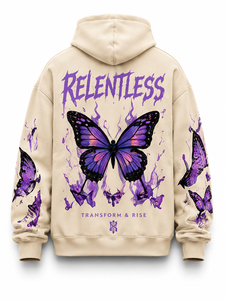 Sudadera con Capucha Personalizada con Estampado de Mariposa, 100% Algodón, Impresión Digital Invernal, Corte Regular, Estilo Urbano, Unisex, OEM, ODM - Product Image 2