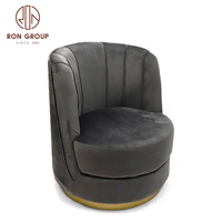 Banquet en forme de fleur sillones rose bleu vert gris velours fauteuil lounge moderne rembourré rose baril chaises mariage canapé