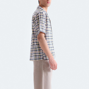 Camisa Casual de Manga Corta para Hombre, con Botones, Tejido de Poliéster Transpirable, Corte Regular, Logotipo Frontal - Product Image 3