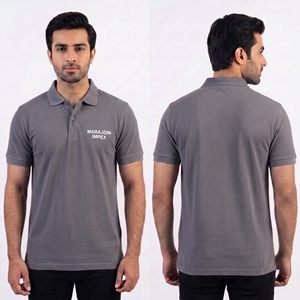 Polo brodé personnalisé avec logo, noir, pour homme, 100% coton piqué, uniforme de travail, fabricant en gros en Australie - Product Image 5