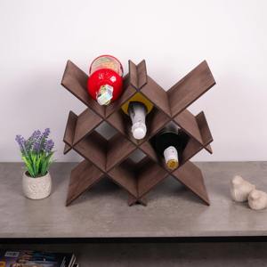 Stylish Wine Bottles Rack Modern Tabletop Rack For Kitchen Countertop Side <b>Table</b> Home Bar And Party Event Display From India - Product Image 1