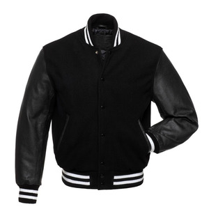Men Varsity Jacket Premium Style Leather Sleeves Streetwear Bomber Coat For Winter Fashion Casual Outfits Trendy Sports Wear - Product Image 4