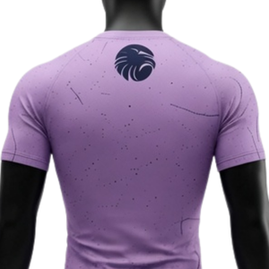 Ensemble de t-shirt et short de compression pour homme, violet lavande et noir, séchage rapide, extensible, fitness, gym, entraînement, course à pied, athlétique - Product Image 4