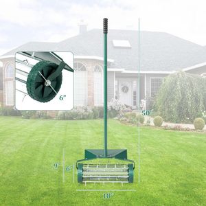 Aeratore Manuale per Prato da 18 Pollici con Parafango Antispruzzo, Design a Rullo per Facile Utilizzo in Giardino - Product Image 5