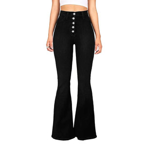 Jeans de Mezclilla para Mujer 2025, Estilo Europeo, Elásticos, Ajustados, de Color Sólido, con Botones, Cierre de Cremallera y Bolsillos, Pantalones Largos - Product Image 6