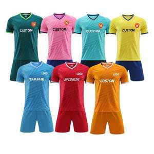 Uniforme de Fútbol, Venta Caliente, Logotipo Personalizado, Transpirable, Tallas Grandes, Conjunto Unisex para Deportes de Verano, 100% Poliéster, Secado Rápido, Sin Mangas - Product Image 1