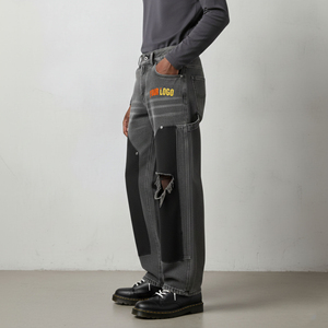 Fabricante de Jeans de Mezclilla Personalizados, Pantalones de Mezclilla Lavados de Corte Relajado con Etiqueta Privada y Servicio de Empaque Personalizado - Product Image 6
