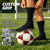 Chaussettes de football personnalisées à forte valeur ajoutée Chaussettes à prise en main d'usine Chaussettes antidérapantes