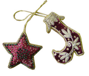 Adorno Navideño Acrílico Cuadrado Hecho a Mano de Alta Calidad, Decoración Festiva Personalizada para el Hogar, Venta al por Mayor, Mariposa Zari - Product Image 1