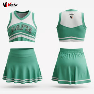 Uniforme de Porristas VAFIR OEM para Niñas y Adultas, Transpirable, de Poliéster, Spandex, Algodón, Seda, Nailon y Látex, Venta al Por Mayor - Product Image 5