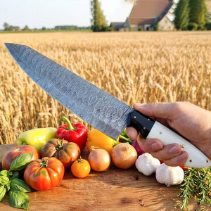 Damascus Steel Chef <b>Knife</b> <b>Set</b> Multi Piece Premium Kitchen Tool Collection for Cooking Chopping Slicing Dicing Vegetable - Product Image 2