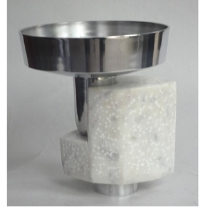 Haute qualité en aluminium et acier bol Table à manger décor bol décoratif bol de service maison Table artisanat moderne - Product Image 3