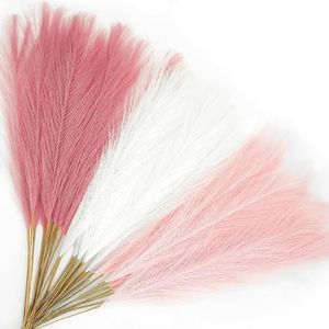 30 Pezzi di Erba della Pampa Artificiale Rosa Soffice, 55 cm, per Decorazione Casa, Steli Corti, Eleganti e Durevoli - Product Image 1