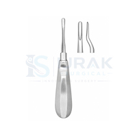 Élévateur dentaire en acier inoxydable pour extraction, instrument de levage de racine, outil chirurgical manuel, argenté