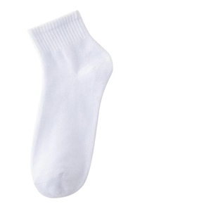 Calcetines Casuales de Tobillo para Hombre, al Por Mayor, de Alta Calidad, con Logotipo Personalizado, Transpirables, Antibacterianos, Ecológicos, de Poliéster, Color Sólido - Product Image 1
