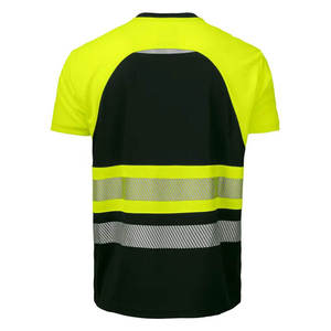 เสื้อทำงานนิรภัยสะท้อนแสง ANSI Class 1 สีดำและเหลือง ยี่ห้อ RELEVO INDUSTRIES ปรับแต่งโลโก้ได้ - Product Image 5