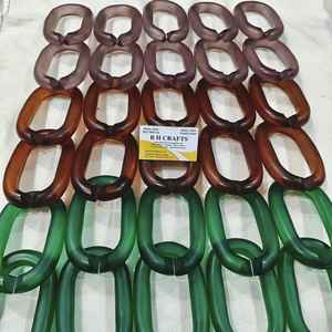 อุปกรณ์ตกแต่งผนังแบบแขวนผนังสีใสตามสั่ง ฉากกั้นห้อง ผ้าม่าน ขนาดใหญ่ โซ่เรซิ่นหลากสี - Product Image 4