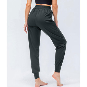 Women Mid Waist Pencil Pants <b>Stretch</b> Workout Fleece Quick Dry Breathable Streetwear Casual Side Pocket Drawstring Design - Product Image 3