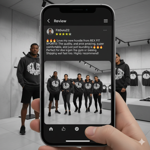 REXFIT SPORTS Vente en gros de sweats à capuche personnalisés de haute qualité en coton pour hommes, sweats à capuche en molleton français avec broderie appliquée pour unisexe - Product Image 2