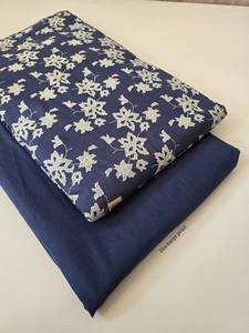 Ensemble de tissu denim peigné tissé imprimé respirant non cousu |   Coton 60S60S |   Textile de maison et vêtements |   1m Top + 1m Fille Garçon - Product Image 5